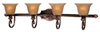 Bathroom Fixtures-Four Lights - 81328 - Light Center (The)