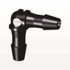 Elbow Connector, Barbed, Black - HE531 - Qosina Corp.