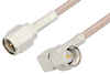 SMA Male to SMA Male Right Angle Cable 60 Inch Length Using RG316 Coax - PE3513-60 - Pasternack
