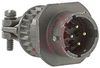 CONNECTOR,CABLE CONNECTING RECEPTACLE W/CABLE CLAMP,SIZE 12,4#16 SOLDER PIN CONT - 70010714 - Allied Electronics, Inc.