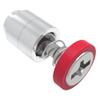 Captive Screw, 6-32 Thread, Flare-in, Phillips/Slot Combination, Smooth Red Knob - 52-2A-21-4-013 - Southco