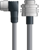 DN4110073F05 - LAPP UNITRONIC® DeviceNet Cordsets 14 & 18 AWG / 1 + 1 pair Bus - Gray PVC - 7/8 in Male 90 deg / 7/8 in Male Bulkhead connectors - 5m - OLFDN4110073F05 - Lapp Tannehill