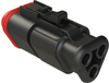 Plug Housing, 3Pos, Thermoplastic, Blk; Product Range Amphenol Sine/tuchel - 66W6733 - Newark, An Avnet Company