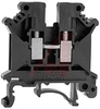UK 5 N Black IEC Screw Clamp Terminal Block - 30-10 AWG - 70169366 - Allied Electronics, Inc.