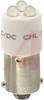 Lamp;LED;BA9s;White;Lens White Diffused;24VAC/DC;9/17mA;2550 mcd;Half-Wave Rect - 70011848 - Allied Electronics, Inc.