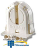 Leviton Fluorescent Medium BI-PIN Low Profile Lampholder,.. -- 13652-WP - Image