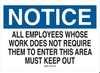 Admittance Sign - 40696 - Brady Corporation