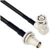 BNC Male Right Angle to BNC Female Bulkhead Mount Using Flexible RG58 Coax Cable 12