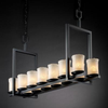 GLA-8769-16-WHTW-MBLK Island/Pool Table-4 Light + - 671852 - Capital Lighting, Inc.