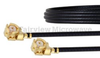 UMCX 2.5 Plug to UMCX 2.5 Plug Cable 0.81mm Coax in 9 Inch and RoHS Compliant - FMCA1059-9 - Fairview Microwave Inc.