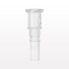 Female Luer Lock to Male Luer Slip Connector, Natural - 61756 - Qosina Corp.