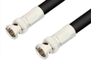75 Ohm BNC Male to 75 Ohm BNC Male Cable 48 Inch Length Using 75 Ohm RG11 Coax, RoHS - PE33399LF-48 - Pasternack