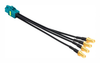 Cable, Mini Fakra Jack-4 X Sma Plug, 6; Connector To Connector Amphenol Rf - 50AK9275 - Newark, An Avnet Company
