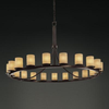 POR-8716-10-WAVE-DBRZ Large Chandeliers-Glass Shade - 670425 - Capital Lighting, Inc.
