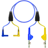 (2) R/A Shrouded Banana-(2) LHTCABP-Blue-6ft -- TC-3007TX/6 - Image