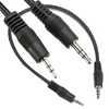 1ft 3.5mm Stereo-M/2.5mm Stereo-M Speaker/Headset Cable - 2014-SF-19 - SFCable.com