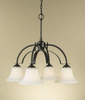 Mid. Chandeliers-Glass Down - 438100 - Capital Lighting, Inc.