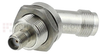 45 Degree Bulkhead SMA Female (Jack) to TNC Female (Jack) Adapter, Passivated Stainless Steel Body, 1.2 VSWR -- SM4739 - Image