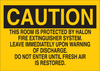 Brady B-401 High Impact Polystyrene Rectangle Yellow Fire Sprinkler & Extinguishing System Sign - 14 in Width x 10 in Height - 25645 - 754476-25645 - R. S. Hughes Company, Inc.