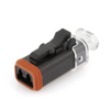 Amphenol Sine Systems AT06-2S-LED2401 AT Connector Plug, 2-Way, LED, 24VDC, Clear End cap -- 38368