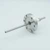 Power Feedthrough, 12000 Volts, 1 Tube, 0.25″ Stainless Steel Conductor, 2.75″ Conflat Flange - A0113-4-CF - MPF Products, INC.