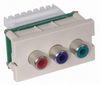 Datacommunication Face Plate with Jack - IMCR1101OW - Hubbell Incorporated