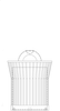 Outdoor Trash Can -- N-SBT-RB - Image