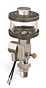 Clear View Single Feed Electro Lubricator, 2 1/2 oz Pyrex Reservoir, 3/8” Male NPT, 24VDC - B4460-002PB024D3W - Oil-Rite Corp.