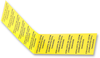 Label, Warning, Earth, Card Of 12; Label Type Te Connectivity - 54M4100 - Newark, An Avnet Company