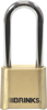 2" Brinks Solid Brass Long Shackle Padlock -- 8398133 - Image