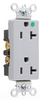Duplex/Single Receptacle -- 26362-HGGRY - Image