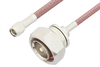 SMA Male to 7/16 DIN Male Cable 12 Inch Length Using RG142 Coax, RoHS - PE3224LF-12 - Pasternack