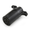 Pollak 12-906 9-Way RV Trailer Connector Plug, Heavy-Duty Nylon - 37697 - Waytek, Inc.