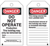 Lockout Tags - 50198 - Brady Corporation