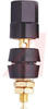 Binding Post; Binding Post; 30 A; 1500 V (RMS); Gold Plated Brass; Nylon; Black - 70198234 - Allied Electronics, Inc.