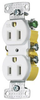 Duplex/Single Receptacle - RR15SWTR - Hubbell Incorporated