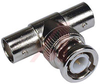 CONNECTOR,RF COAXIAL,BNC IN-SERIES ADAPTER,TEE ADAPTERJACK/PLUG/JACK,DIECAST - 70000446 - Allied Electronics, Inc.