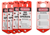 Labeled Lockout Hasps (Red) - 65970 - Brady Corporation