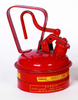 Eagle Red Galvanized Steel 1 qt Safety Can - 8 in Height - 5 1/4 in Overall Diameter - 048441-22111 - 048441-22111 - R. S. Hughes Company, Inc.