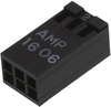 Wire-Board Connector Receptacle, 6 Position, 2.54Mm; Product Range Amp - Te Connectivity - 34B2495 - Newark, An Avnet Company