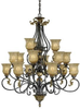 Large Chandeliers-Glass Shade - 6409 - Light Center (The)