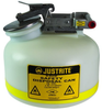 Justrite Red HDPE 2 gal Safety Can - 14 3/4 in Height - 12 in Overall Diameter - 697841-05697 - 697841-05697 - R. S. Hughes Company, Inc.