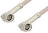 SSMA Male Right Angle to SSMA Male Right Angle Cable 60 Inch Length Using RG316 Coax - PE36574-60 - Pasternack