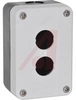 Enclosure for 22mm Pushbutton, 2 opr, Thermoplastic, Wht/Blk, 51Lx68Wx104H mm - 70074667 - Allied Electronics, Inc.