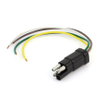 Molded Connector 37153, 4 Square Contacts, Male End, GPT 8