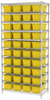 Akro-Mils Vantage 2000 lb Adjustable Yellow Chrome Steel Open Adjustable Fixed Shelving System - 40 Bins - 2000 lb Total Capacity - AWS183630400 YELLOW - AWS183630400 YELLOW - R. S. Hughes Company, Inc.