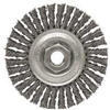 Dynabrade Steel Wheel Brush 0.02 in Bristle Diameter - Arbor Attachment - 4 in Outside Diameter - 78808 - 616026-78808 - R. S. Hughes Company, Inc.