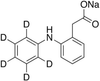 2-(Aminophenyl-d5)-phenylacetic Acid Sodium Salt -- A625957 - Image