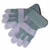 Quality Leather-Palm Work Gloves, gauntlet cuffs; size, extra-large; pack of 12 pair -- GO-86370-24 - Image