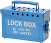 Brady Blue Steel Combined Lock Storage & Group Lock Box 45190 - 9 in Width - 6 in Height - 40 Padlock Capacity - 754476-45190 -- 754476-45190 - Image